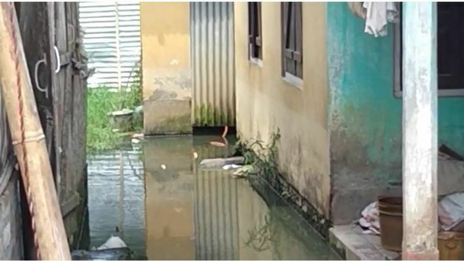 Assam flash flood discommoding daily lives of Rangia families Assam flash flood discommoding daily lives of Rangia families