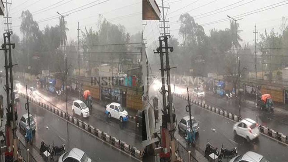 Heavy rain-cum-storm hits Guwahati city of Assam Heavy rain-cum-storm hits Guwahati city of Assam