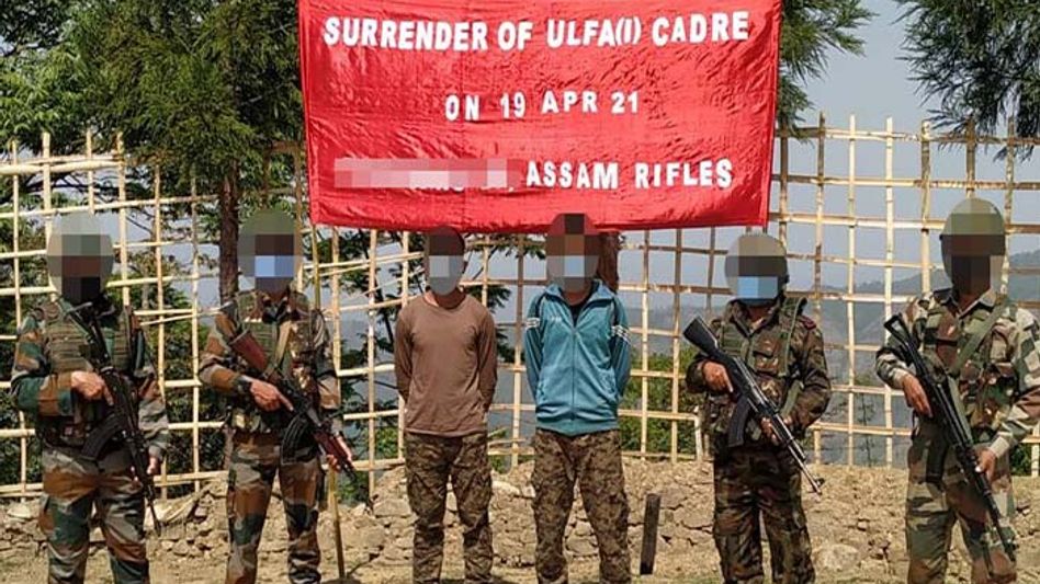 2 ULFA-I cadres lay down arms in Nagaland 2 ULFA-I cadres lay down arms in Nagaland