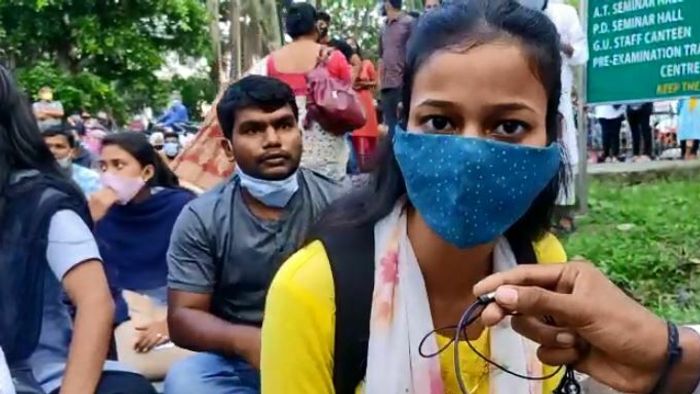 Gauhati university students stage protest demanding exam postponement