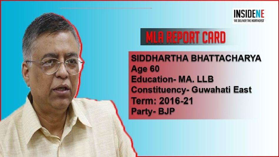 MLA’S REPORT CARD - SIDDHARTHA BHATTACHARYA MLA’S REPORT CARD - SIDDHARTHA BHATTACHARYA