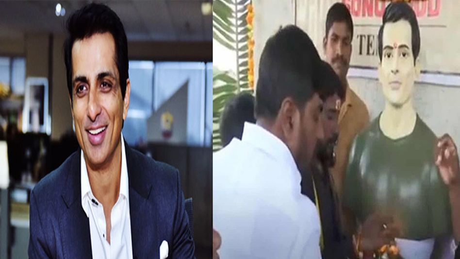 Temple dedicated to Sonu Sood built in Telangana Temple dedicated to Sonu Sood built in Telangana