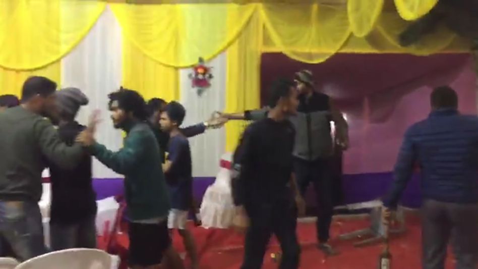 GROUP OF DRUNK STUDENTS VANDALIZE WEDDING CEREMONY IN GUWAHATI GROUP OF DRUNK STUDENTS VANDALIZE WEDDING CEREMONY IN GUWAHATI