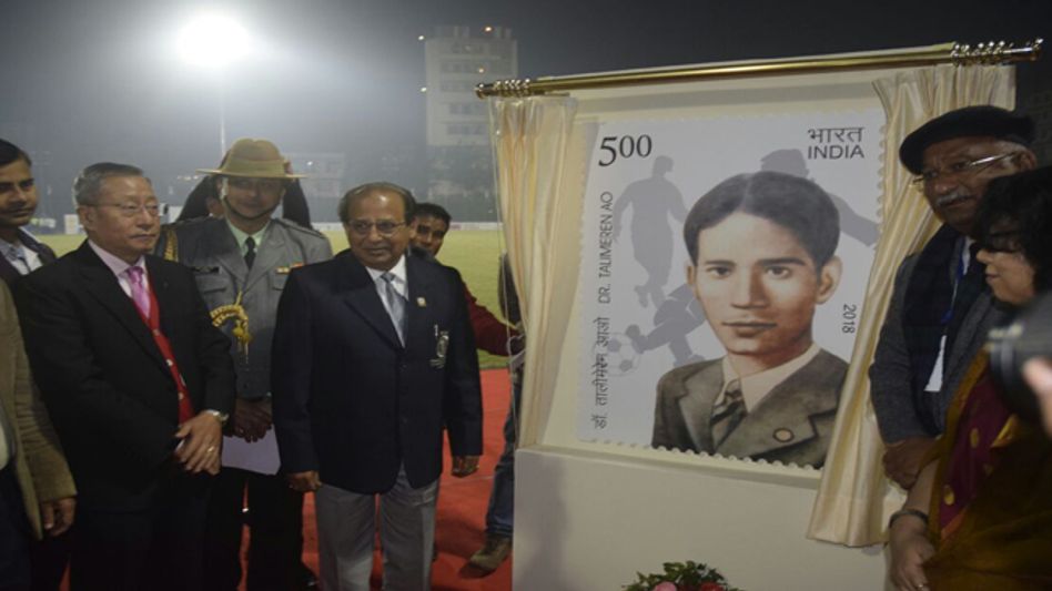 ASSAM GOVERNOR RELEASES STAMP ON LEGENDARY FOOTBALLER Dr. T AO ASSAM GOVERNOR RELEASES STAMP ON LEGENDARY FOOTBALLER Dr. T AO