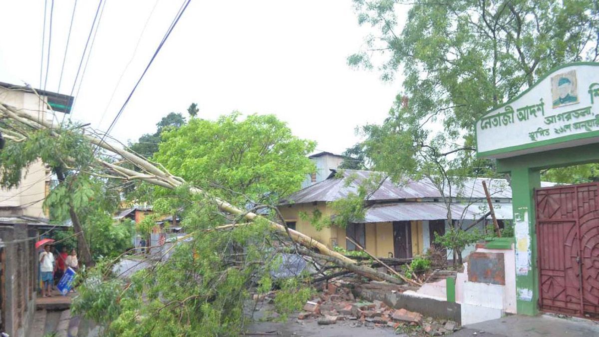 Tripura: Storm wreaks havoc, highest rainfall recorded Tripura: Storm wreaks havoc, highest rainfall recorded