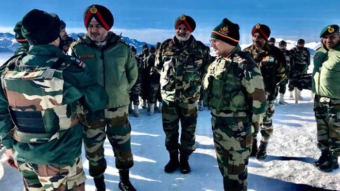 Lt Gen Ranbir Singh Motivates Troops after Siachen Glacier Tragedy