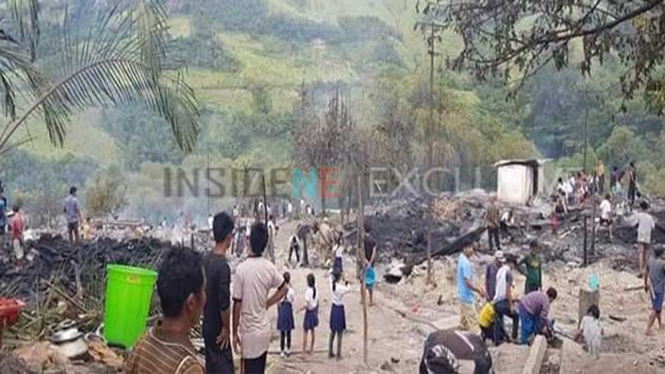 Arunachal: Milang Villagers Appeal for Help After Fire Destroys 19 Houses Arunachal: Milang Villagers Appeal for Help After Fire Destroys 19 Houses