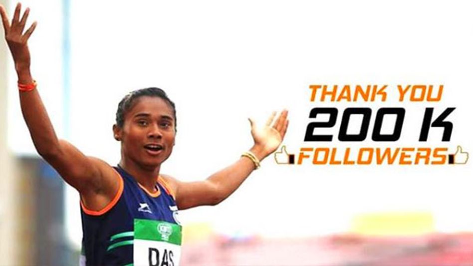 Hima Das Crosses 2 Lakh Followers on Instagram Hima Das Crosses 2 Lakh Followers on Instagram