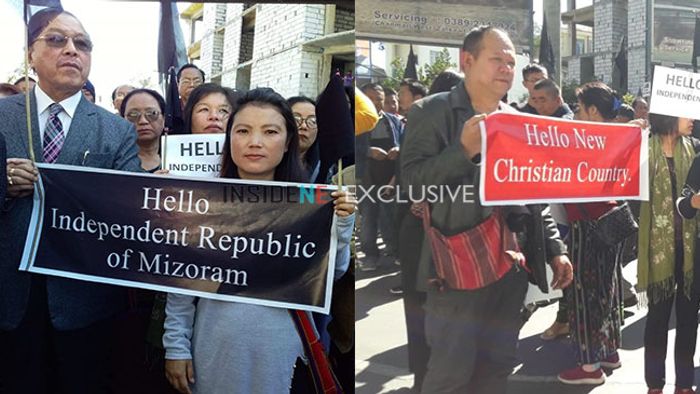 (L) Sanbor Shullai; (R) Narendra Modi