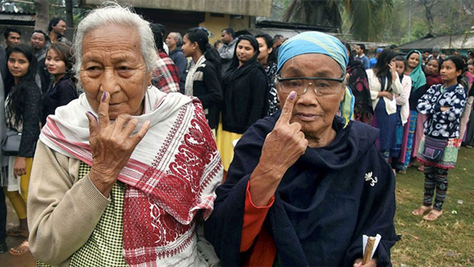 North-East India records high voter turnout in polls North-East India records high voter turnout in polls