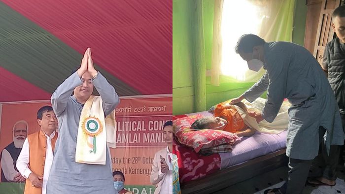 Manipur: Netizens laud Th Biswajit Singh's noble gesture; minister visits elderly ill woman & assures every possible help