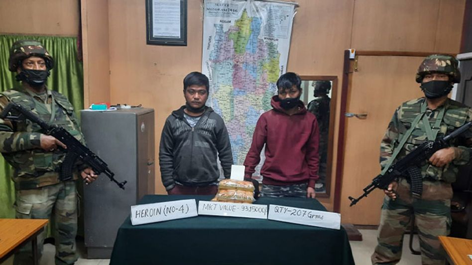 Heroin worth Rs. 1 crore seized in Aizawl; 2 arrested Heroin worth Rs. 1 crore seized in Aizawl; 2 arrested