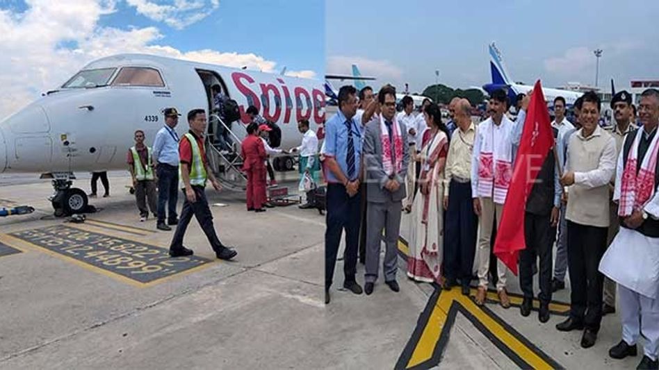 First Guwahati-Dhaka Flight Flagged off by Assam CM Sonowal First Guwahati-Dhaka Flight Flagged off by Assam CM Sonowal
