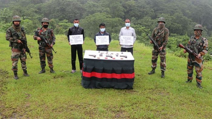 Assam Rifles nabs 4 ULFA cadres, seizes arms, ammunition