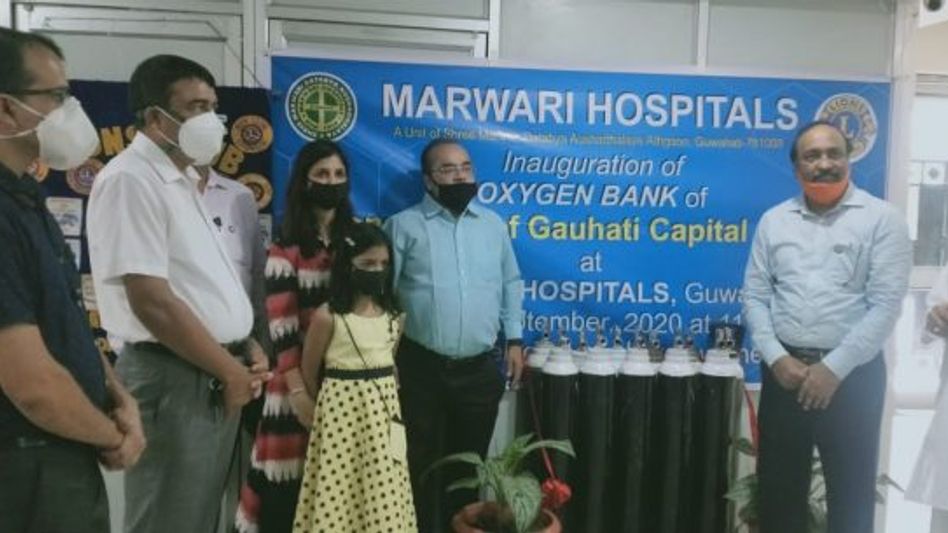 Assam: Lions Club donates Oxygen Cylinders to Marwari Hospitals Assam: Lions Club donates Oxygen Cylinders to Marwari Hospitals
