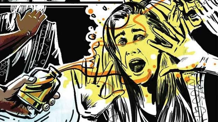 Acid attack on Assam woman