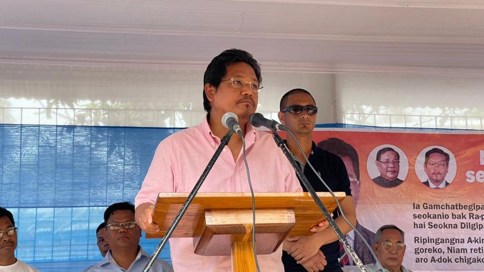 Conrad, Joykumar harp on development chord to woo Garo Hills voters Conrad, Joykumar harp on development chord to woo Garo Hills voters