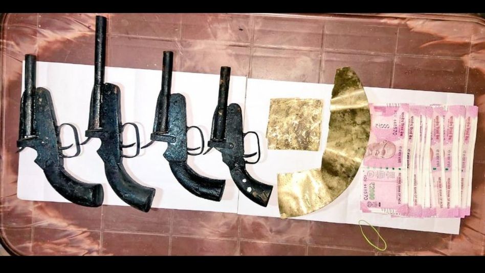 Pistols, fake currency, suspected gold recovered in Dhubri Pistols, fake currency, suspected gold recovered in Dhubri