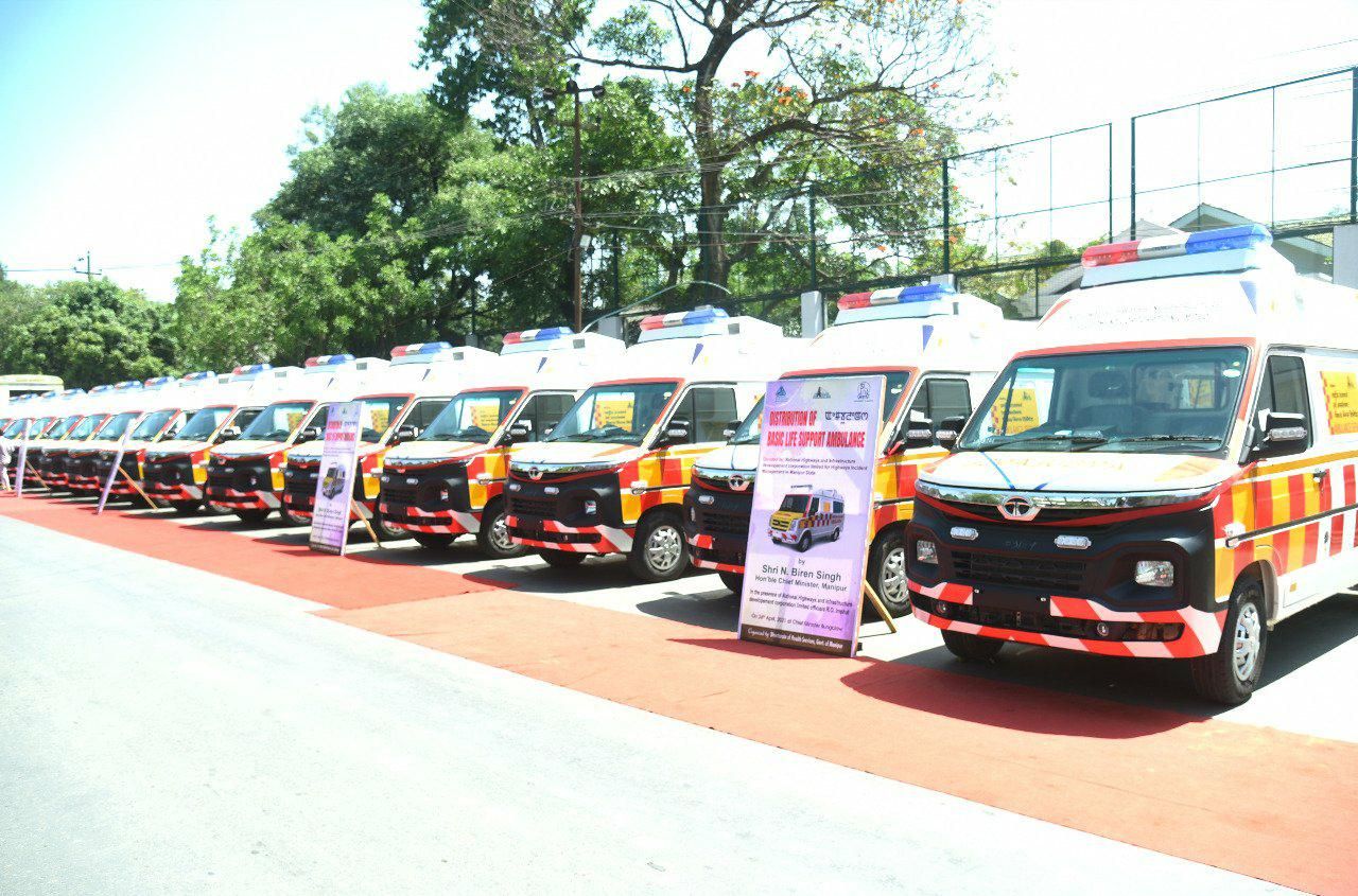 Manipur Gets 15 Basic Life Support Ambulances amid COVID
