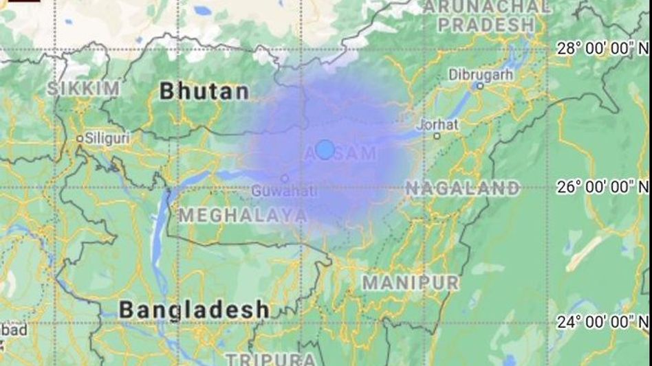 Earthquake measuring 3.6 magnitude hits Assam Earthquake measuring 3.6 magnitude hits Assam