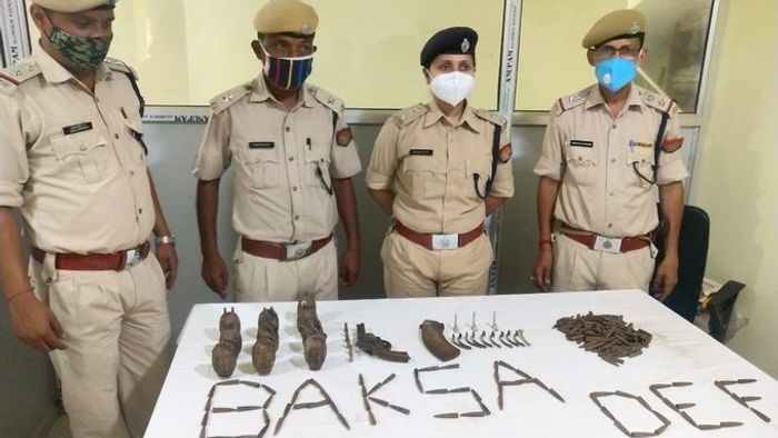 arms & ammunitions seized along Indo-Bhutan Border