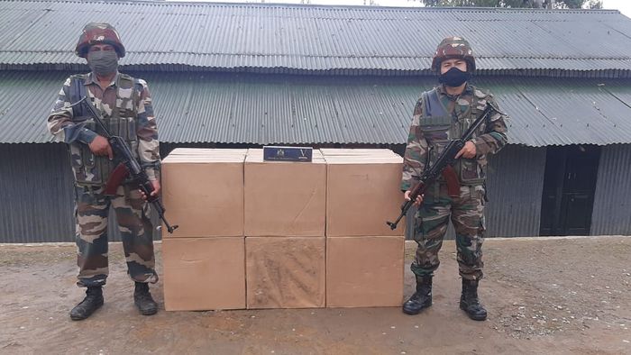 Assam Rifles seize foreign origin cigarettes in Mizoram, one apprehended