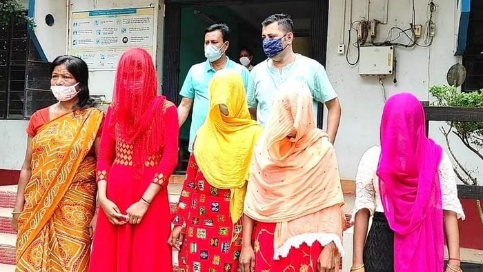 Assam police rescued trafficked girls