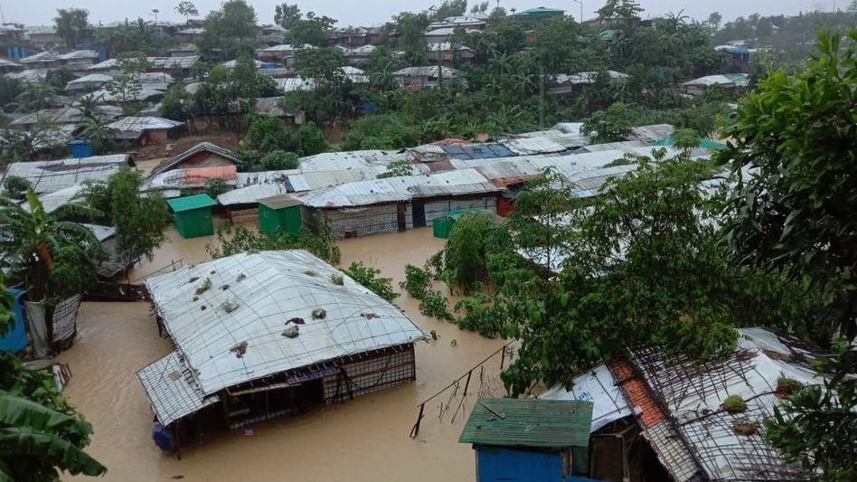 Over 12,000 Rohingyas affected,11 killed in flash floods & landslides in Bangladesh Over 12,000 Rohingyas affected,11 killed in flash floods & landslides in Bangladesh