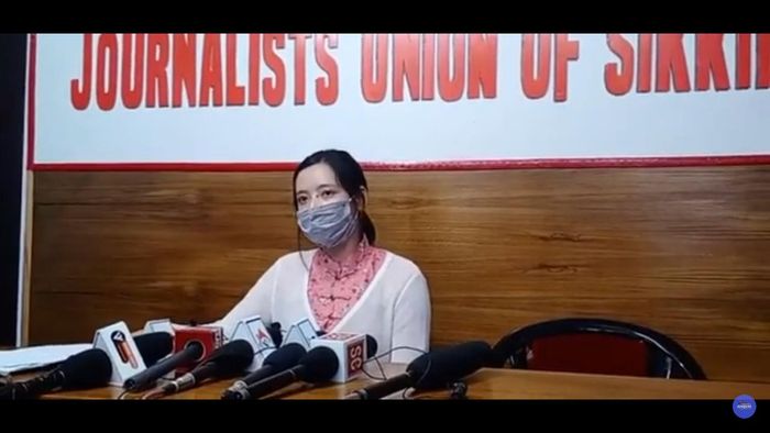 Doncee Lama at Press Conference today