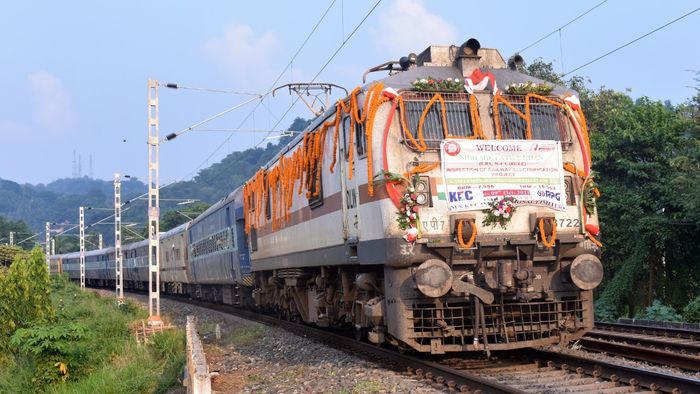 Railway track between Guwahati and Bihar's Katihar electrified