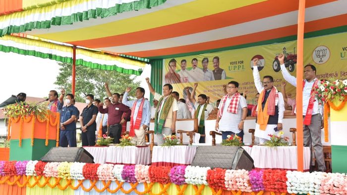 CM Himanta Biswa campaigns for UPPL Gossaigaon