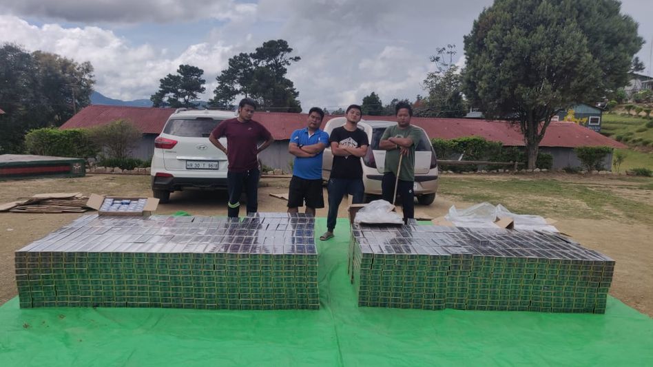 Foreign-origin cigarettes worth Rs 68 lakhs seized in Mizoram's Champhai Foreign-origin cigarettes worth Rs 68 lakhs seized in Mizoram's Champhai