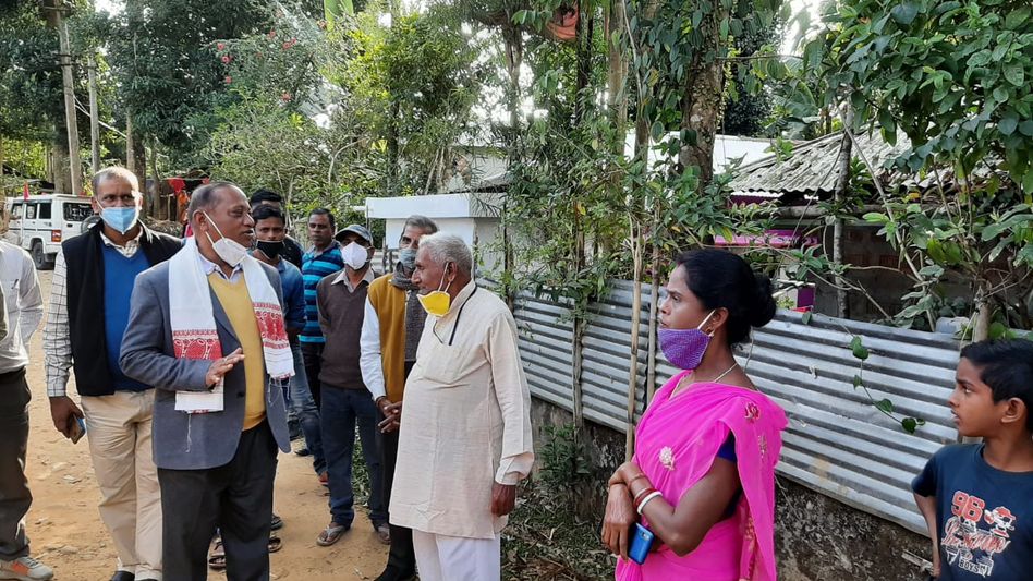 Assam Minister Suklabaidya inspects various project sites in Cachar district Assam Minister Suklabaidya inspects various project sites in Cachar district