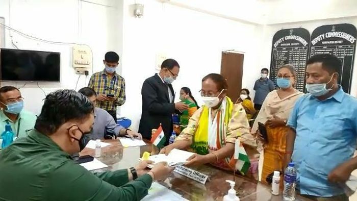 Pramila Rani Brahma files nomination from Kokrajhar