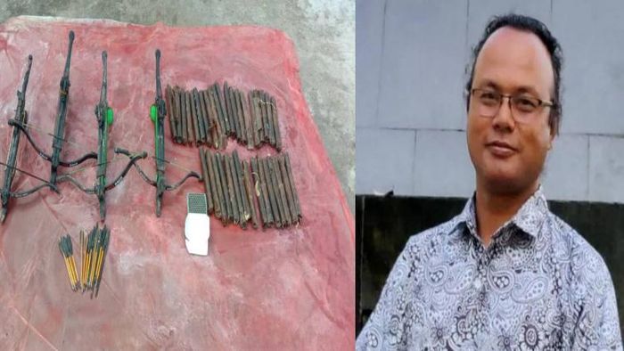 Meghalaya police recovered huge cache of explosives, weapons from Bernard's farmhouse