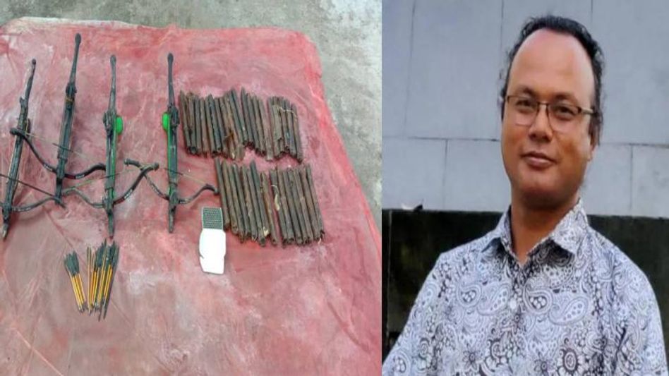 Meghalaya police recovered huge cache of explosives, weapons from Bernard's farmhouse Meghalaya police recovered huge cache of explosives, weapons from Bernard's farmhouse