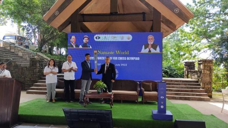 Nagaland: Chess Olympiad Torch Relay Reaches Kohima  Nagaland: Chess Olympiad Torch Relay Reaches Kohima