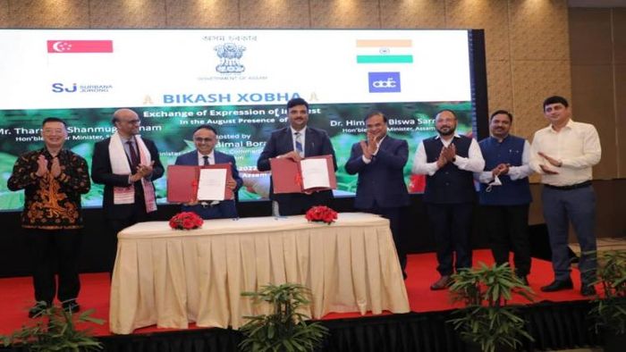 CM Sarma signing the "Letter of Intent