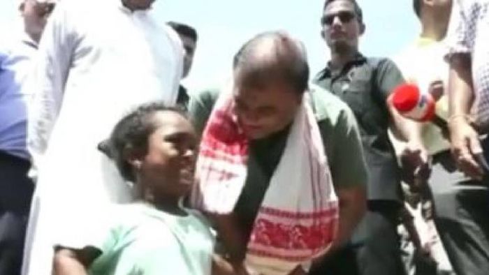 Assam CM Himanta Biswa Sarma assures help to specially-abled girl in Hojai