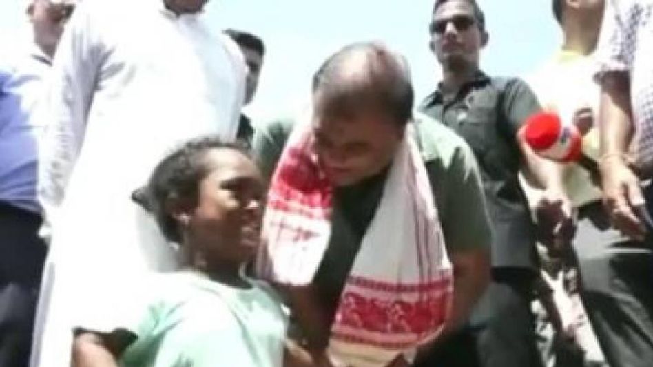 Assam CM Himanta Biswa Sarma assures help to specially-abled girl in Hojai Assam CM Himanta Biswa Sarma assures help to specially-abled girl in Hojai
