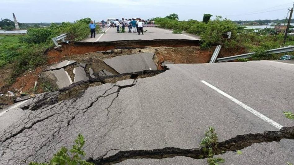 Assam’s Karimganj bypass road closed for vehicular movement due to flood Assam’s Karimganj bypass road closed for vehicular movement due to flood