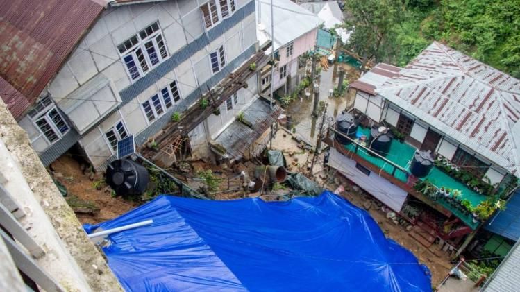 Mizoram:Families affected by landslide