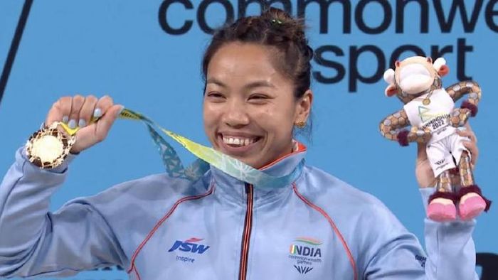 Mirabai Chanu clinches India's first gold