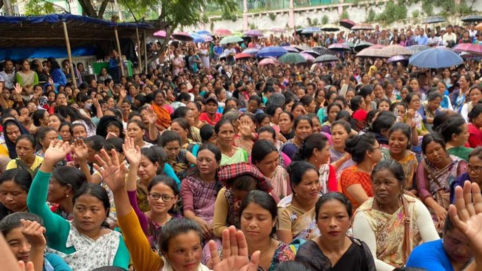 Meghalaya SSA teachers call off indefinite sit-in-protest after assurance for release of salary Meghalaya SSA teachers call off indefinite sit-in-protest after assurance for release of salary