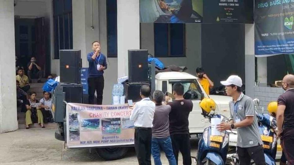 Funds raised for Myanmar Military Coup affected people in Mizoram Funds raised for Myanmar Military Coup affected people in Mizoram