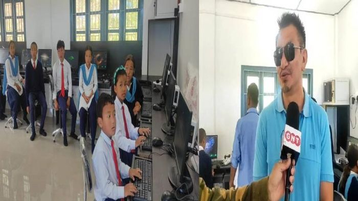 Arunachal Pradesh Entrepreneur donates computers to under-privileged students