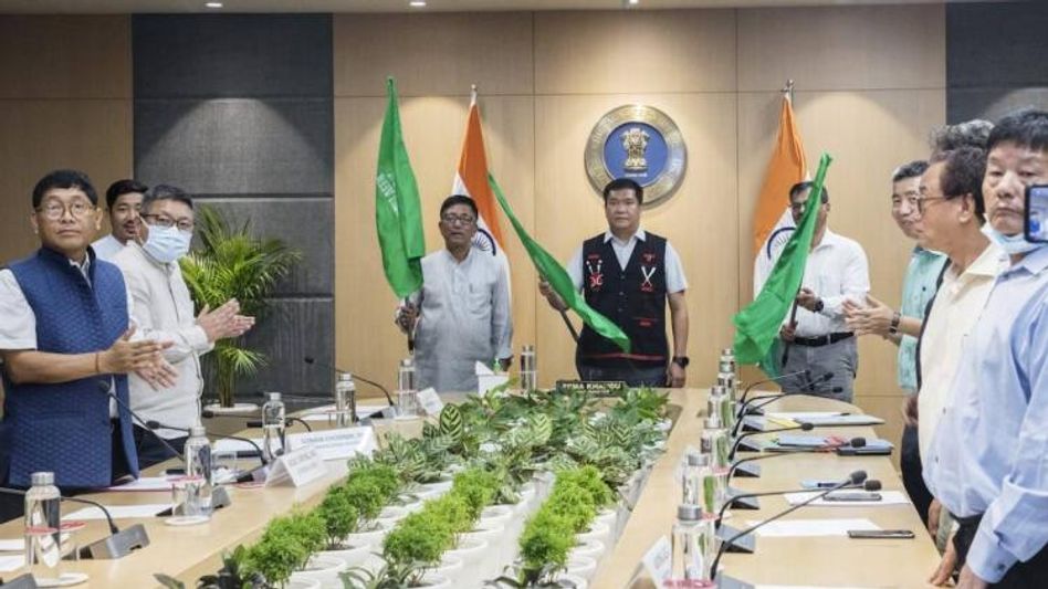 Arunachal CM virtually flags off 1st consignment of veggies for Army personnel Arunachal CM virtually flags off 1st consignment of veggies for Army personnel