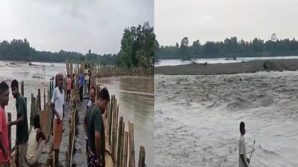Assam: Embankment breach in Bajali after Bhutan releases excess water Assam: Embankment breach in Bajali after Bhutan releases excess water