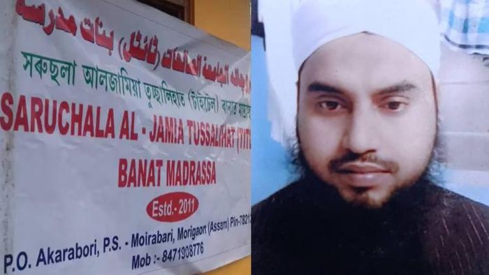 Saruchala Banat Madrassa(left) & Mufti Mustafa (right)