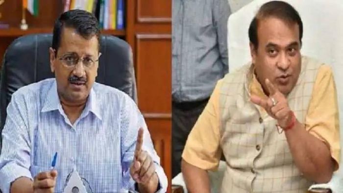 Twitter War: Delhi CM Arvind Kejriwal (L), Assam CM Himanta Biswa Sarma (R)